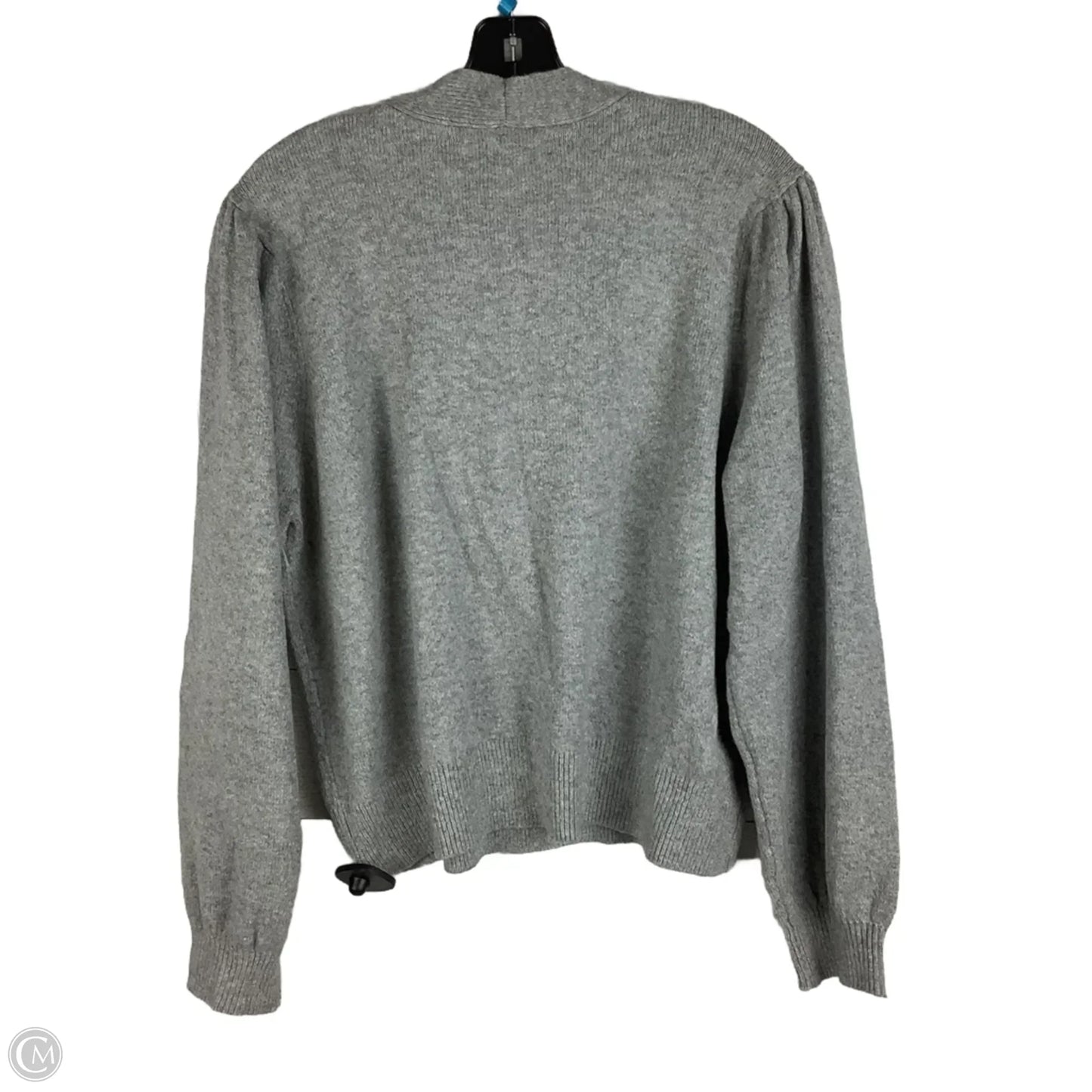 Sweater Cardigan By Loft In Grey, Size: Xl