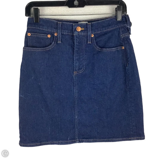 Skirt Mini & Short By J. Crew In Blue Denim, Size: 2