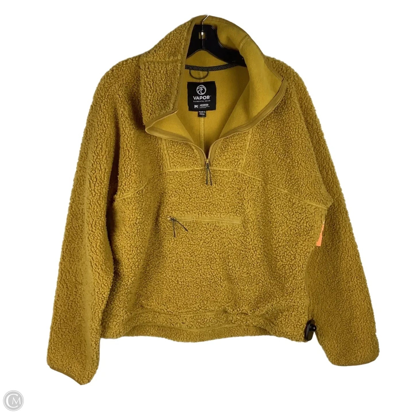 Jacket Fleece By Clothes Mentor In Yellow, Size: M