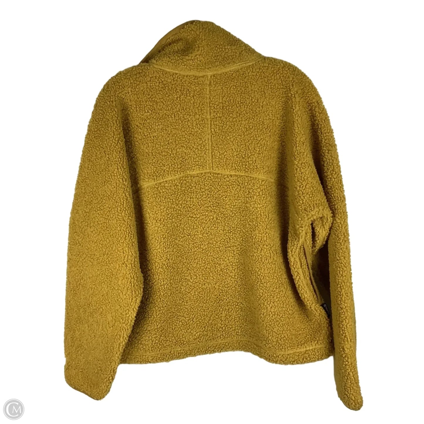 Jacket Fleece By Clothes Mentor In Yellow, Size: M