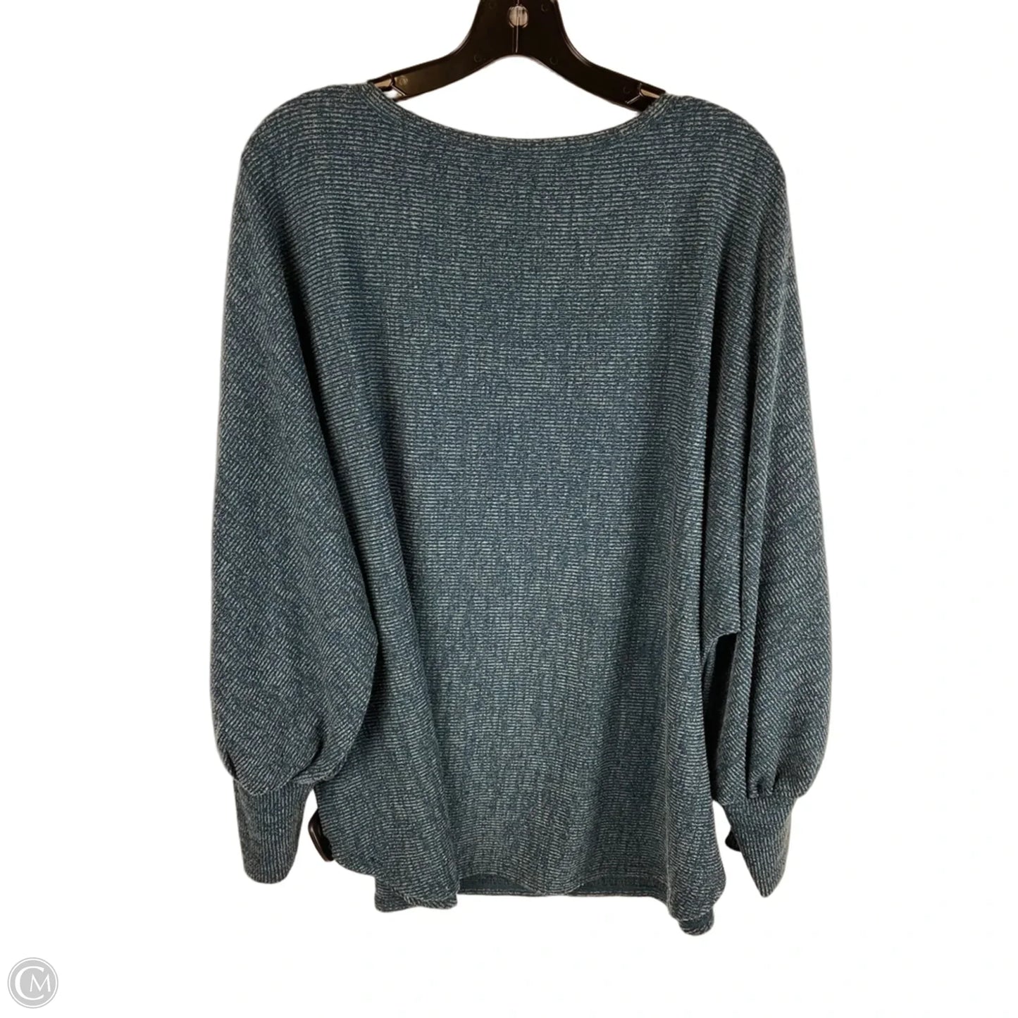 Top Long Sleeve By Max Studio In Blue, Size: 2x