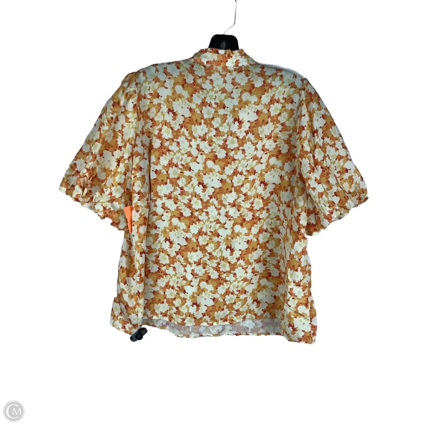 Top Short Sleeve By Thml In Yellow, Size: L