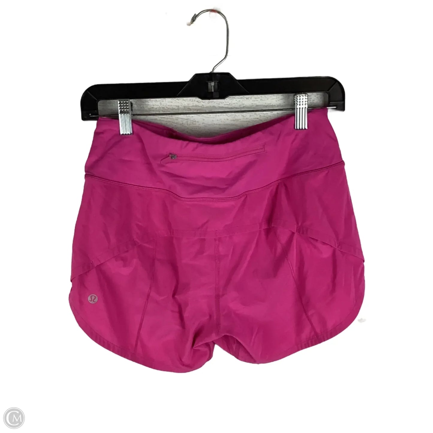 Athletic Shorts By Lululemon In Pink, Size: 4