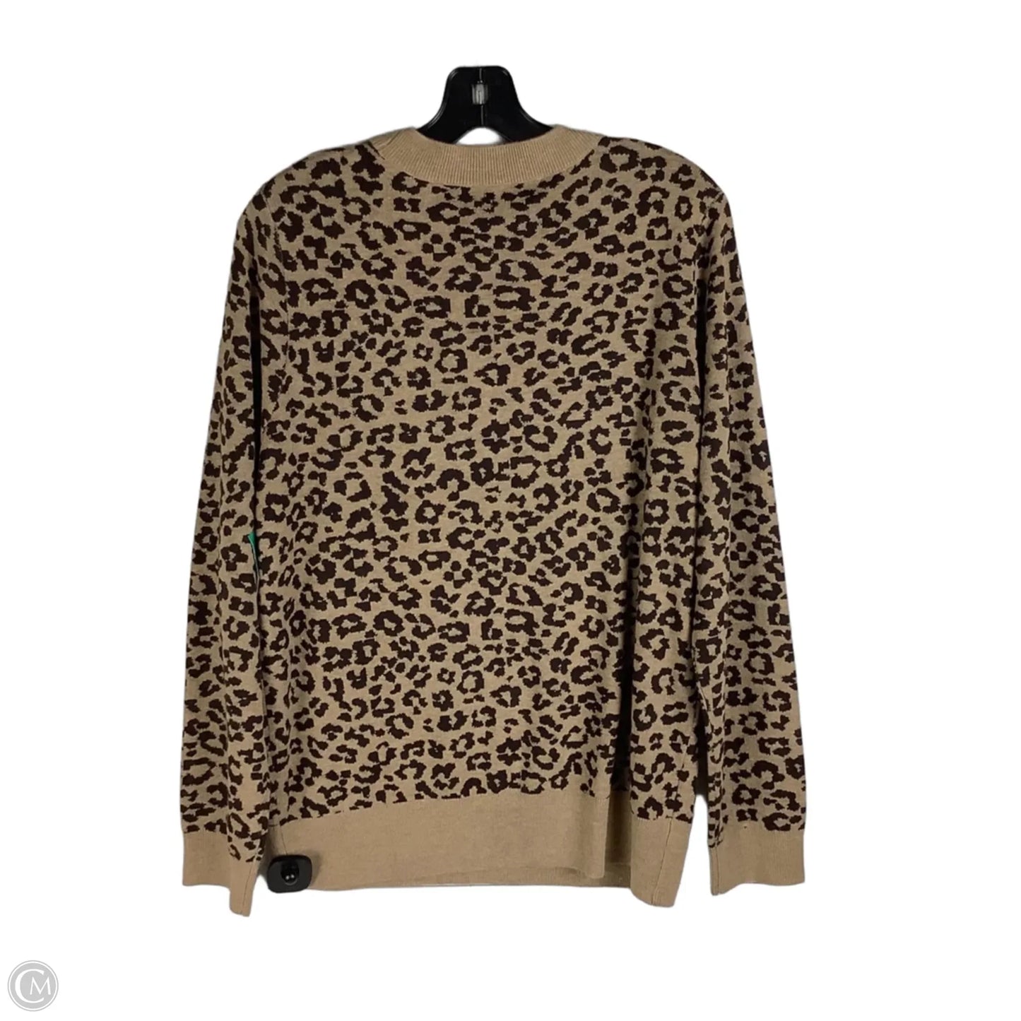 Top Long Sleeve By Loft In Animal Print, Size: L