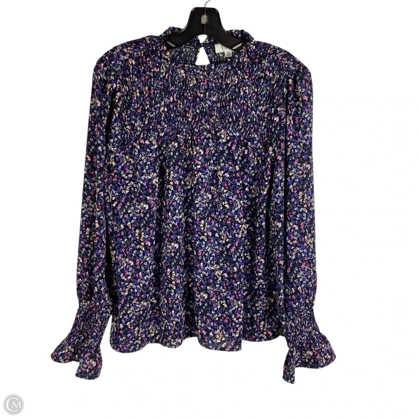 Top Long Sleeve By Thml In Purple, Size: M