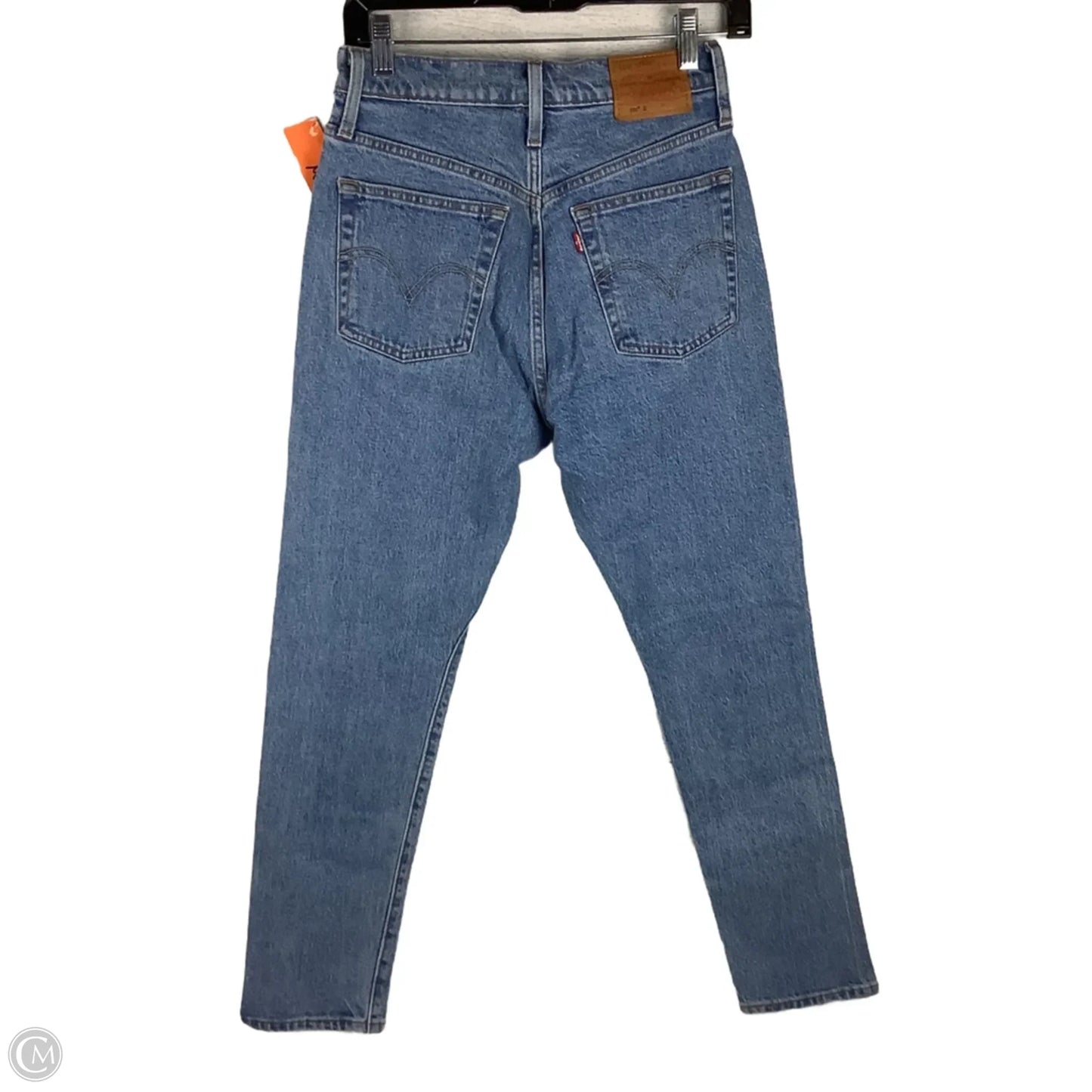 Jeans Straight By Levis In Blue Denim, Size: 2