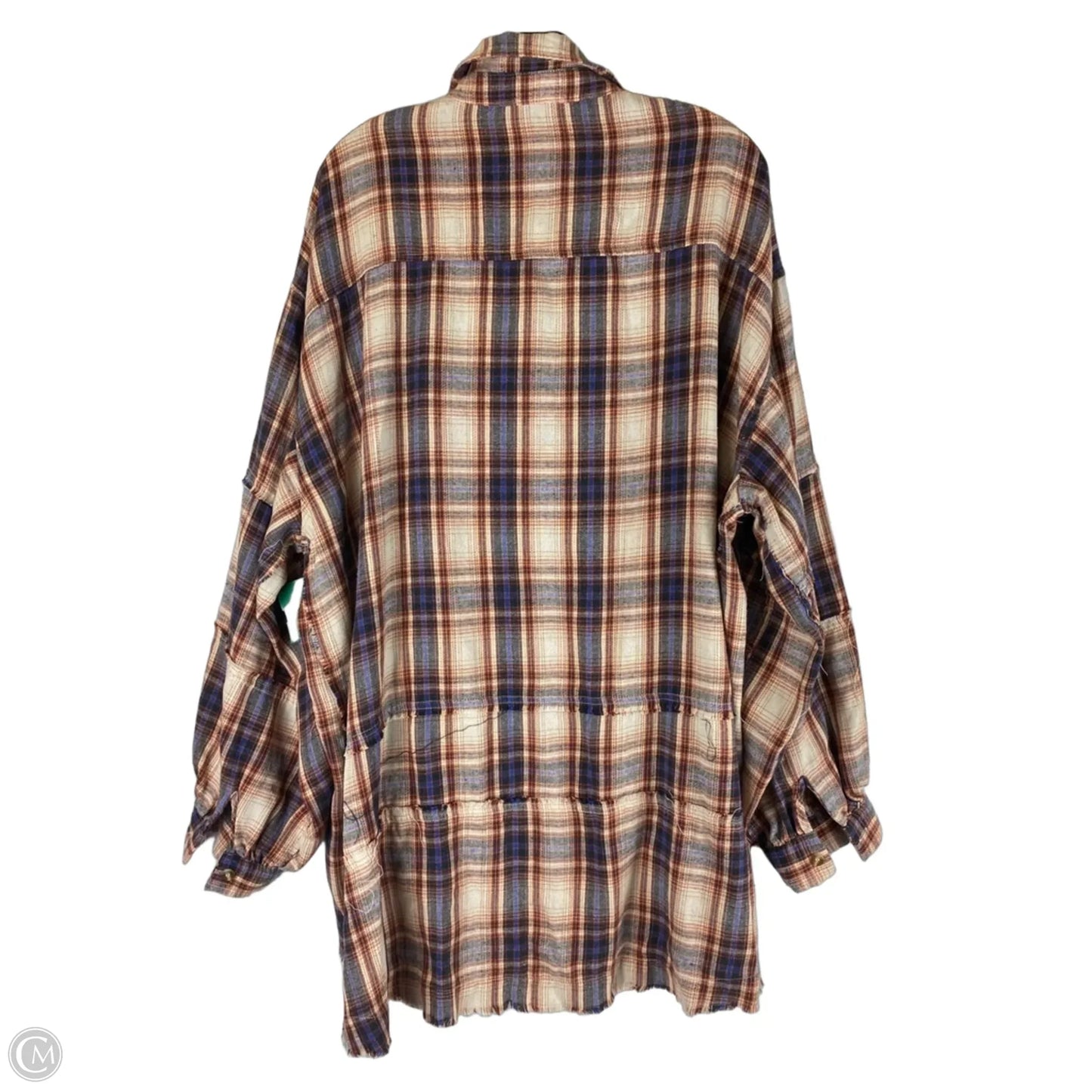 Top Long Sleeve By Easel In Plaid Pattern, Size: 1x