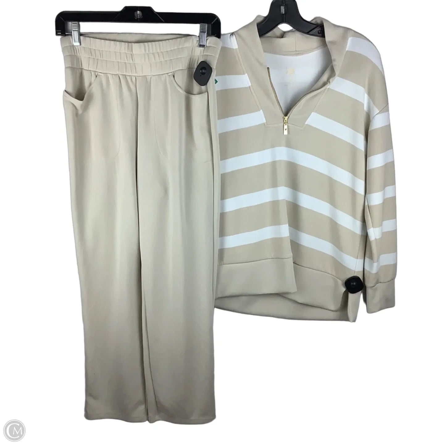 Pants Set 2pc By Belle By Kim Gravel In Cream, Size: Xxsp/xsp