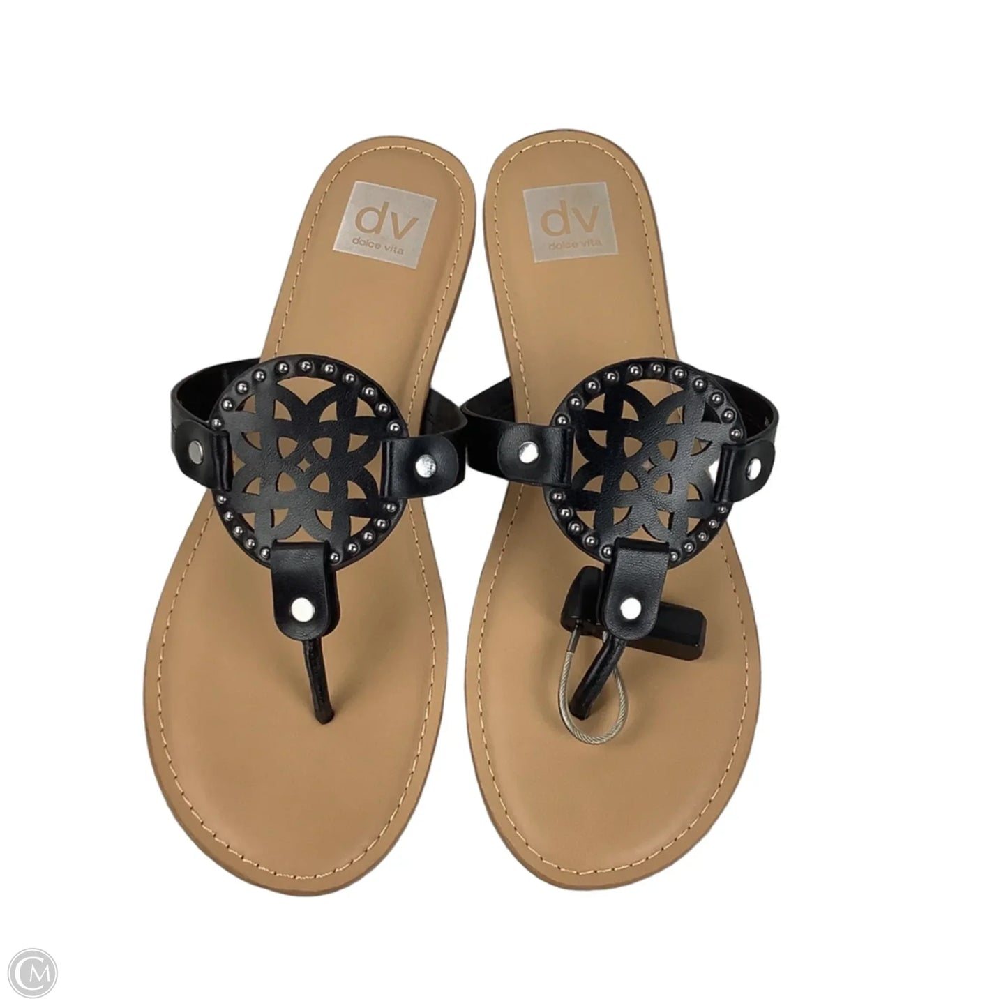 Sandals Flats By Dolce Vita In Black & Tan, Size: 10