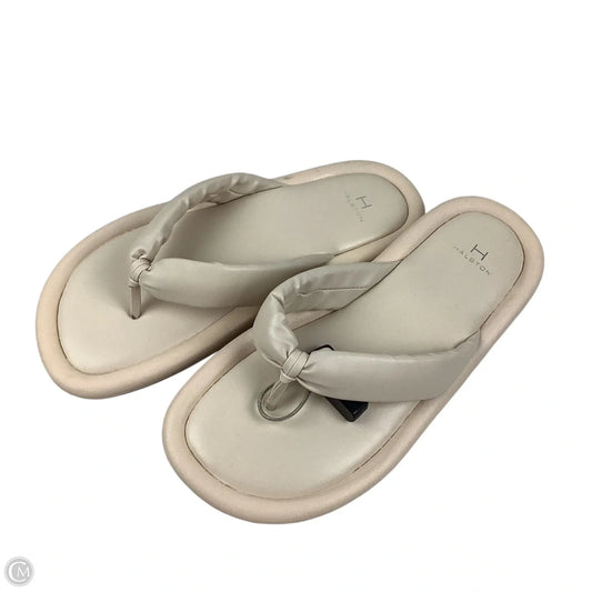 Sandals Designer By Halston In Cream, Size: 8