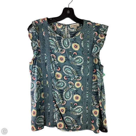 Top Sleeveless By Loft In Multi-colored, Size: M