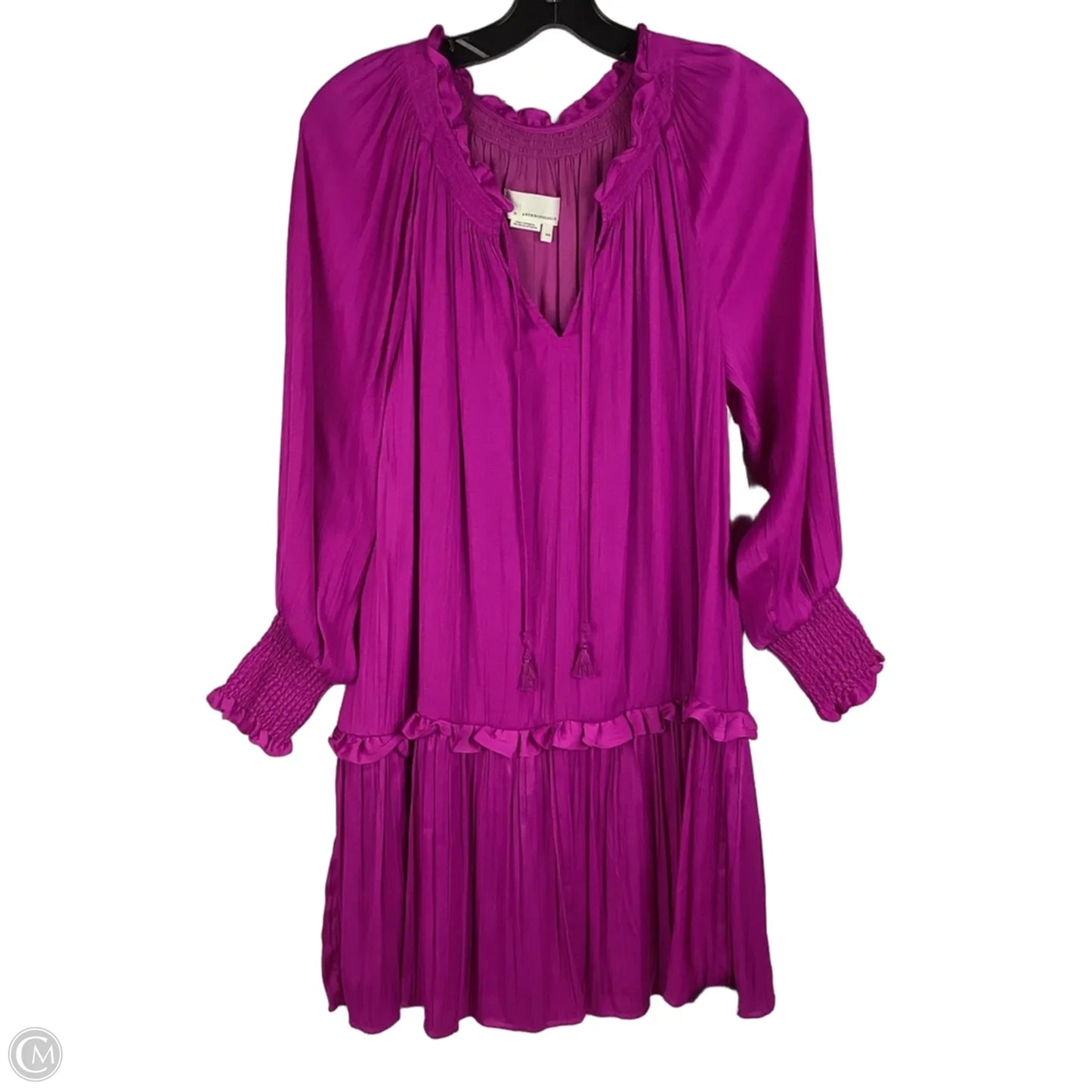 Dress Party Short By Anthropologie In Purple, Size: Xxs