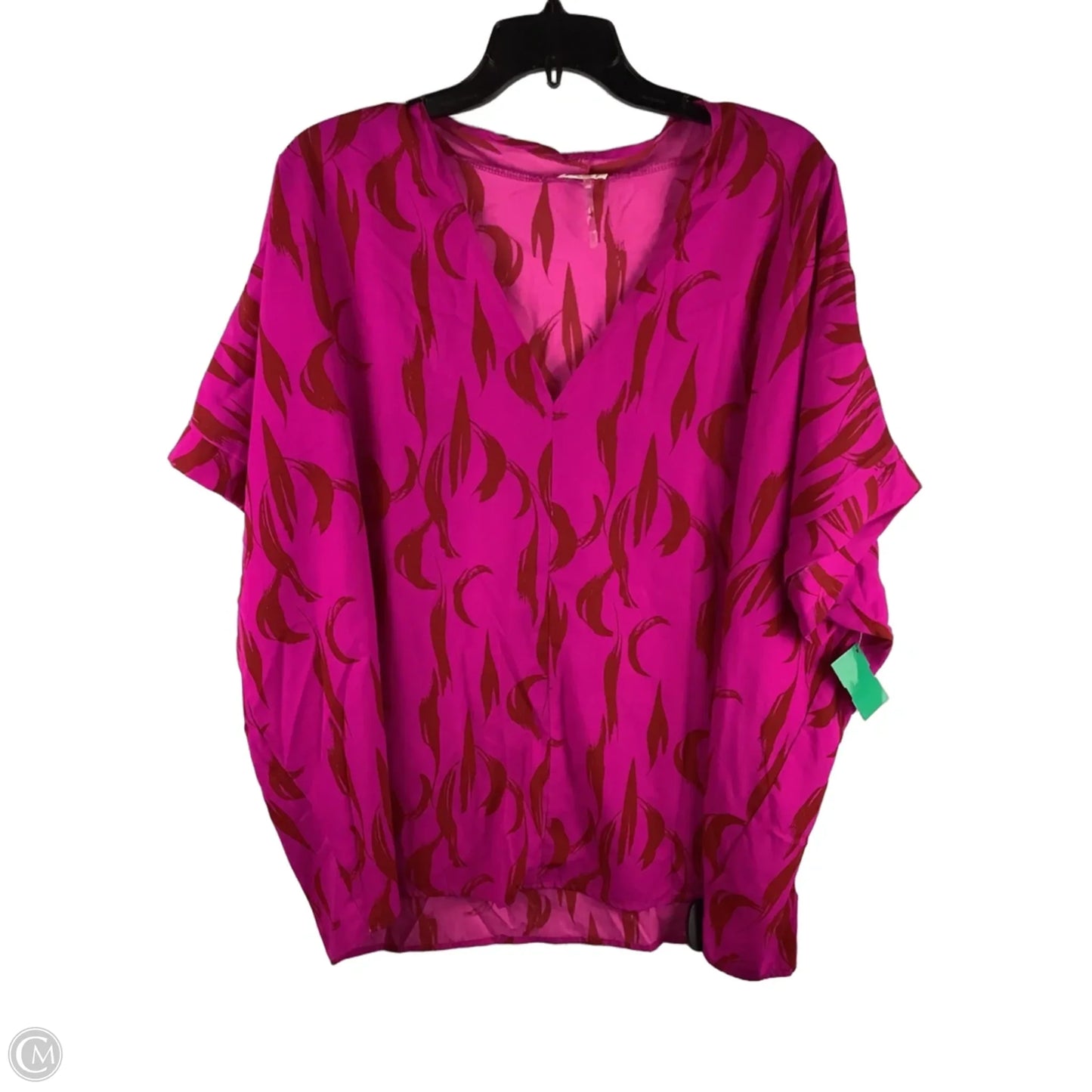 Top Short Sleeve By Jodifl In Pink, Size: 1x