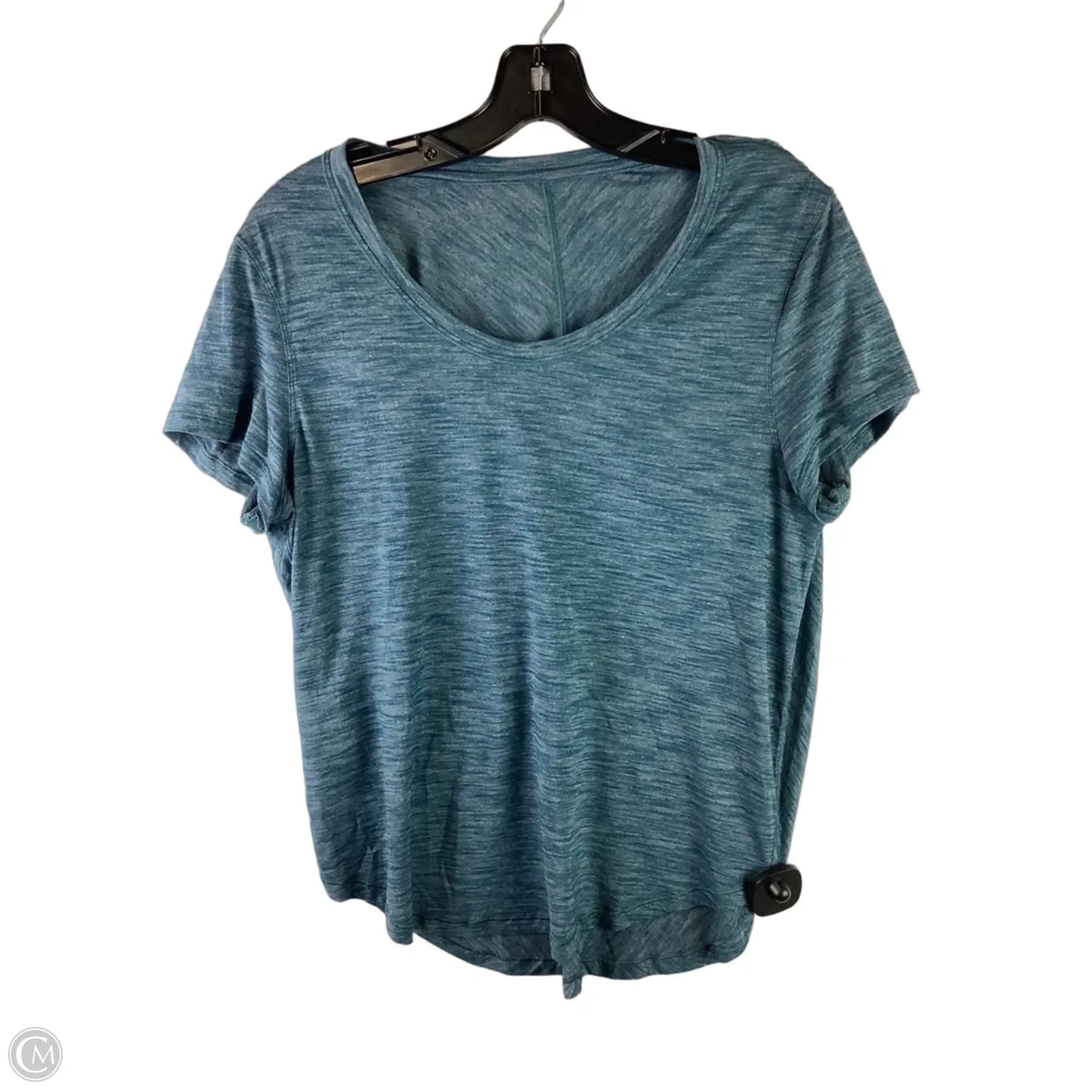 Athletic Top Short Sleeve By Lululemon In Blue, Size: S