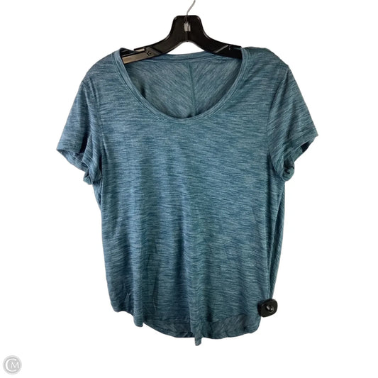 Athletic Top Short Sleeve By Lululemon In Blue, Size: S