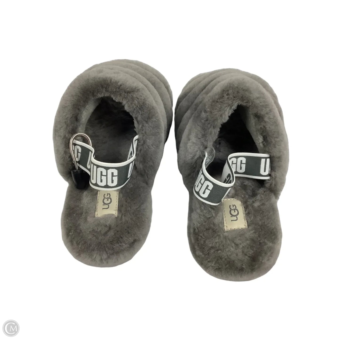 Slippers Designer By Ugg In Grey, Size: 6 (EU 38)