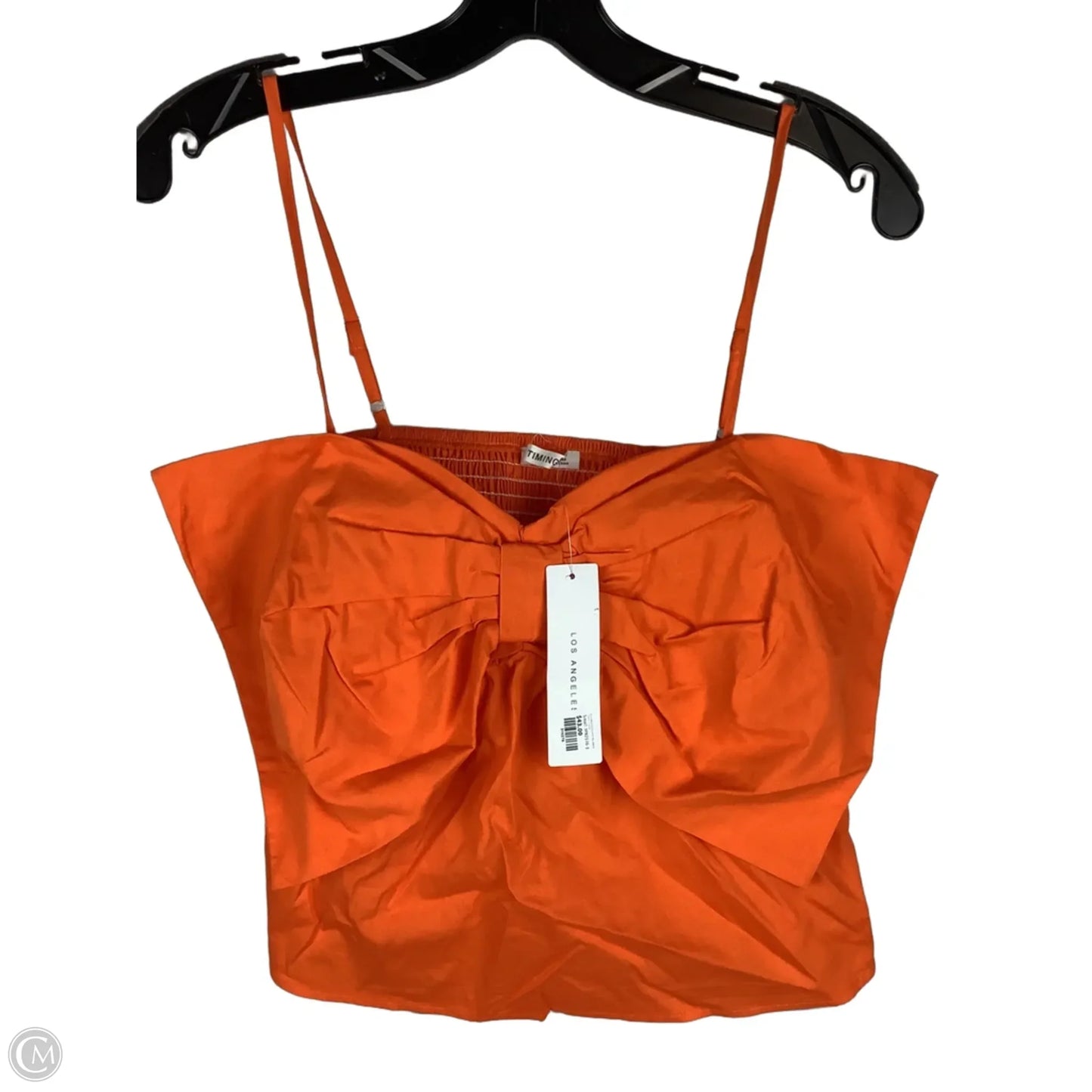 Top Sleeveless By Timing In Orange, Size: S
