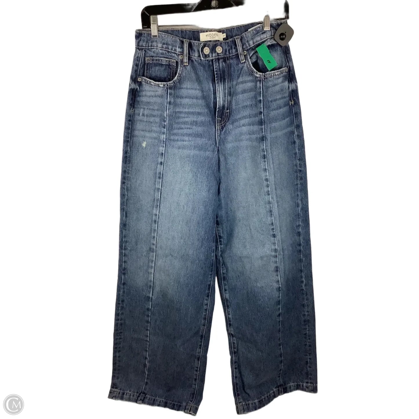 Jeans Wide Leg By Hidden In Blue Denim, Size: 6(27)