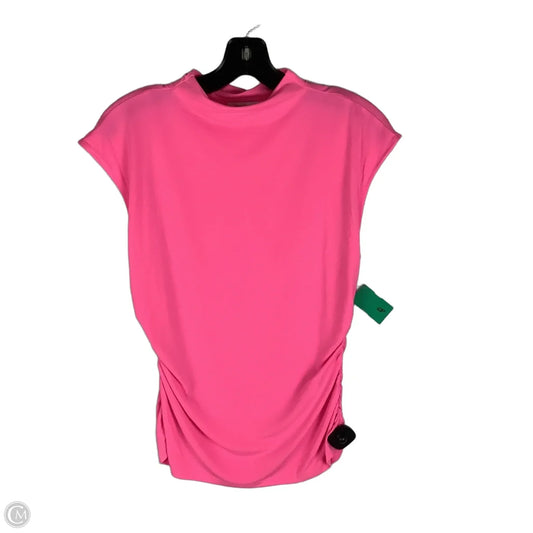 Top Short Sleeve By Dkny In Pink, Size: M