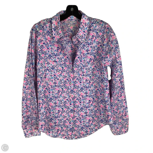 Top Long Sleeve Designer By Lilly Pulitzer In Multi-colored, Size: M