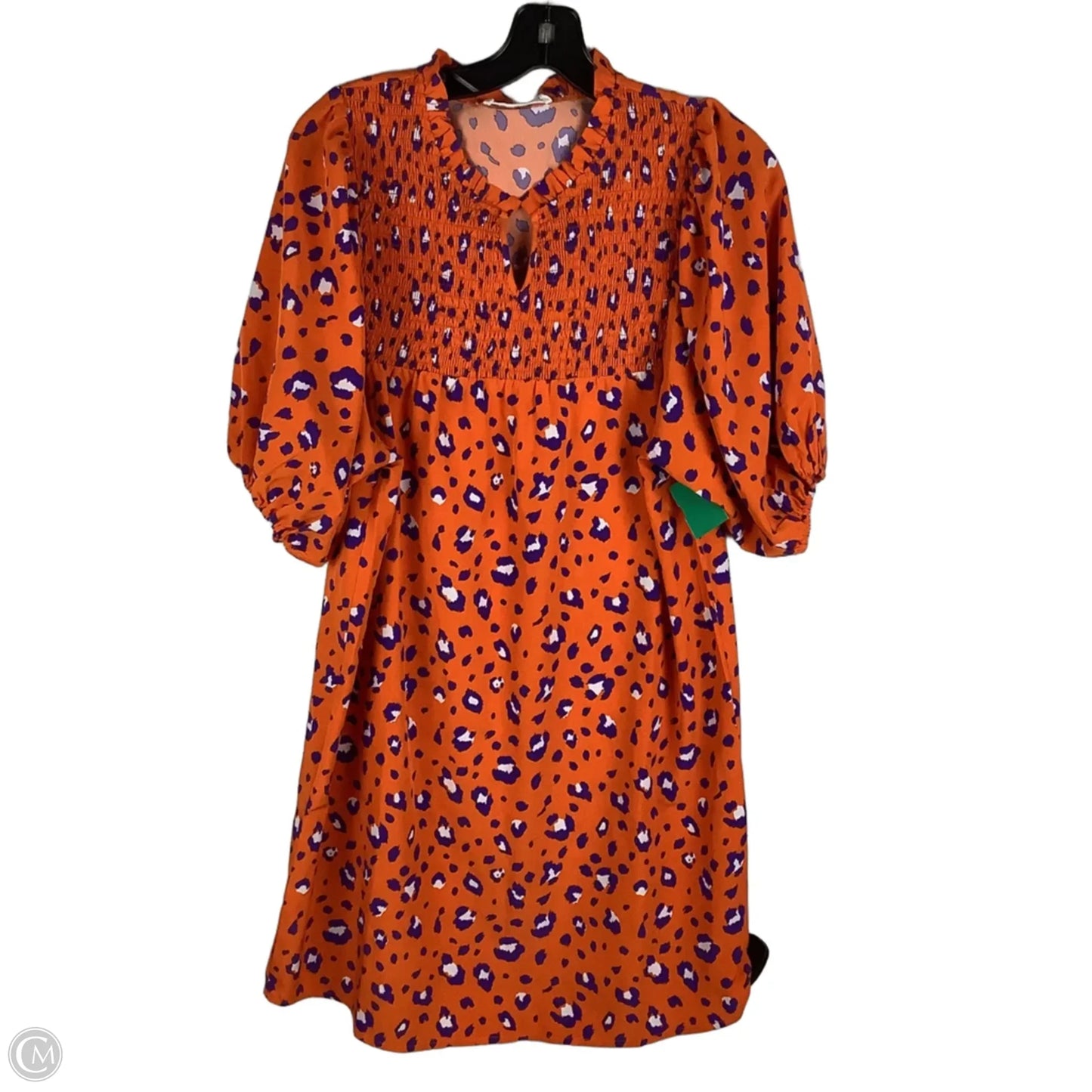Dress Casual Short By Michelle Mcdowell In Orange & Purple, Size: S