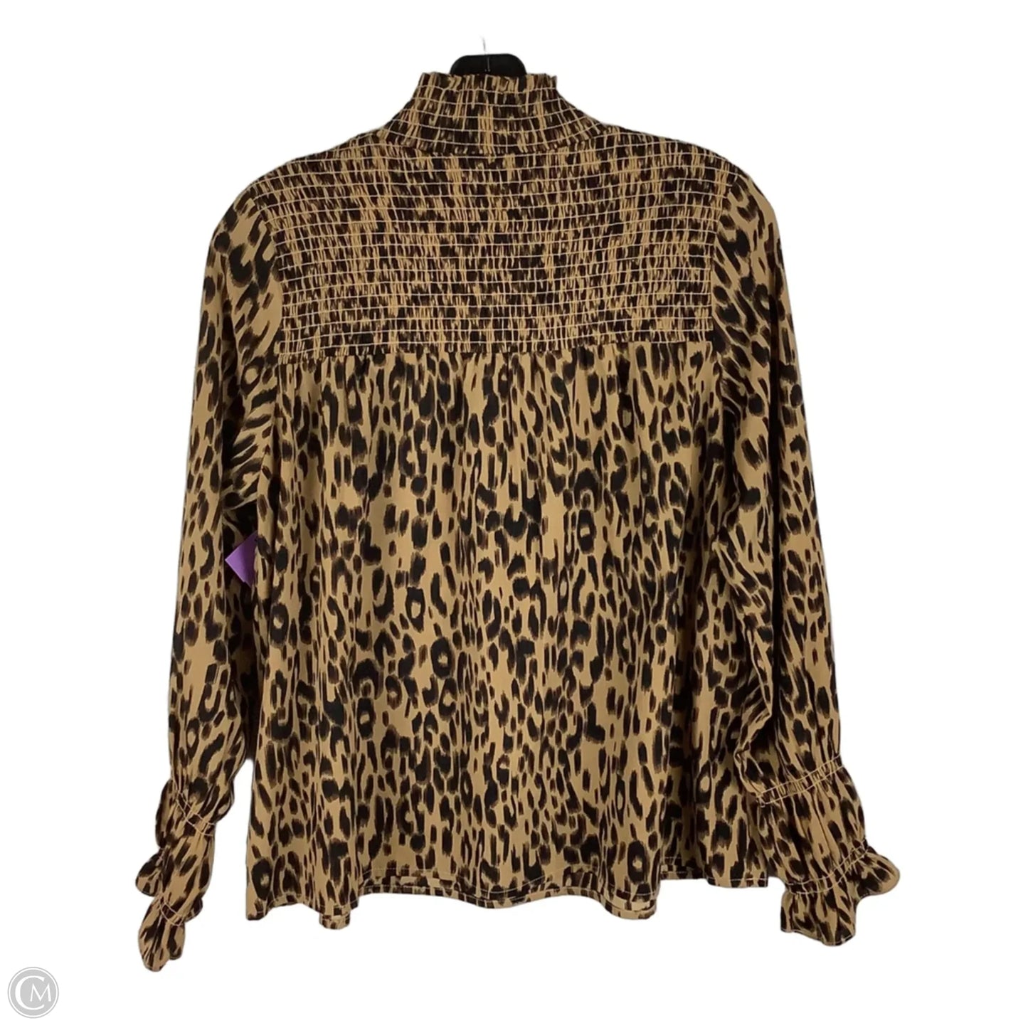 Top Long Sleeve By Thml In Animal Print, Size: S