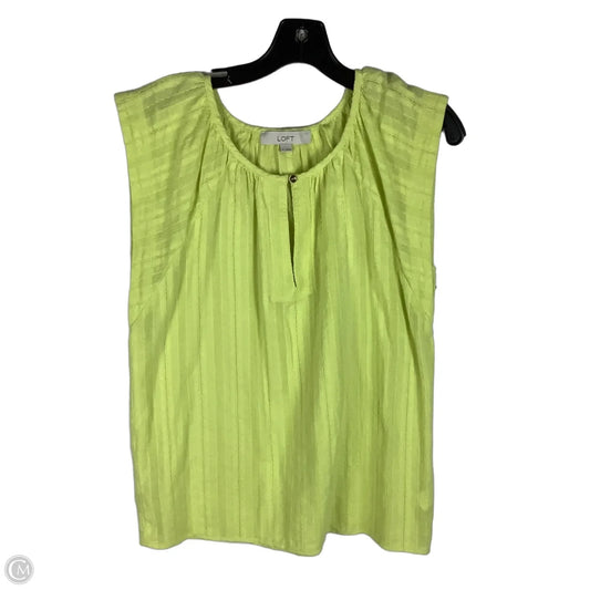 Top Short Sleeve By Loft In Green, Size: S