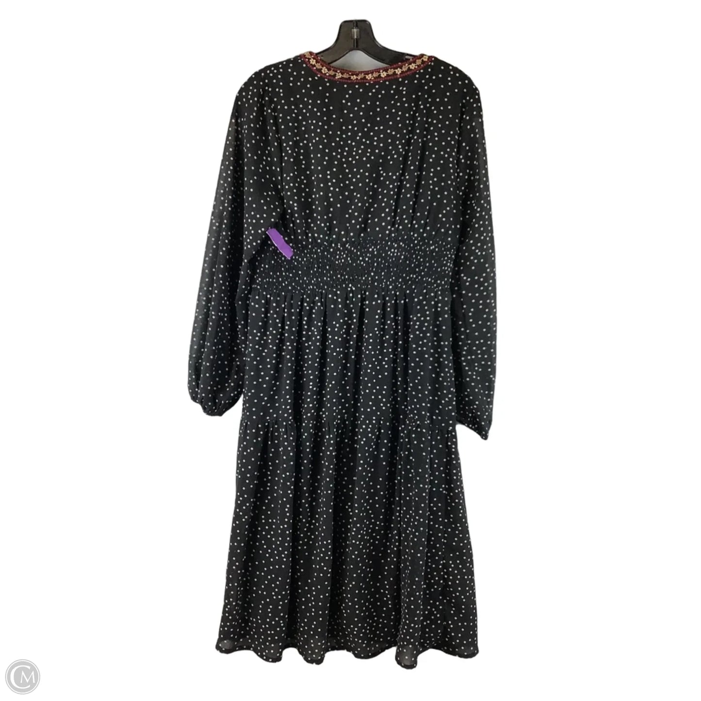 Dress Casual Maxi By Andree By Unit In Polkadot Pattern, Size: M