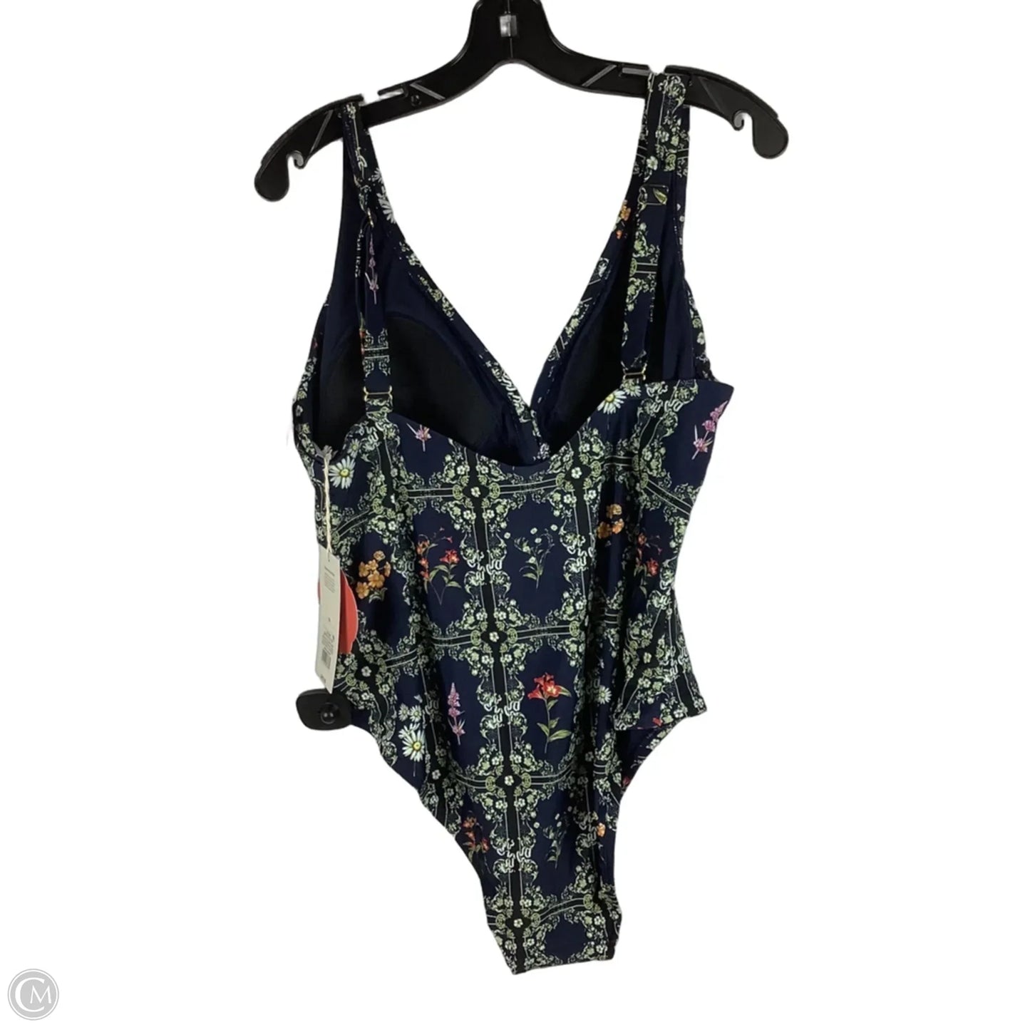 Swimsuit By Target-designer In Floral Print, Size: 1x