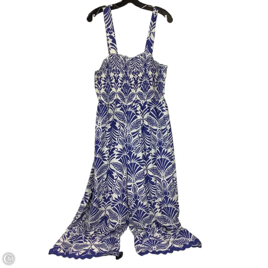Jumpsuit By Cupshe In Blue & White, Size: XL