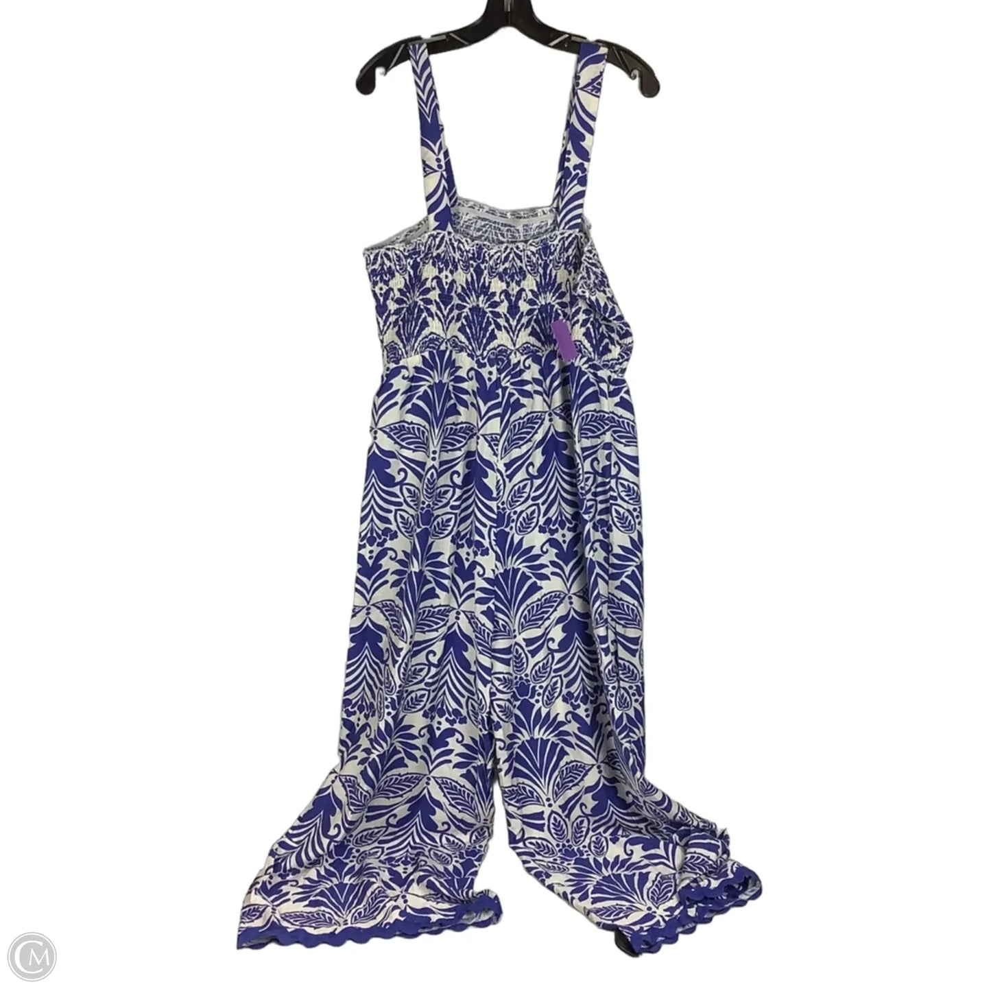 Jumpsuit By Cupshe In Blue & White, Size: XL