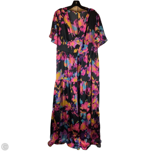 Dress Party Long By Clothes Mentor In Multi-colored, Size: Xl