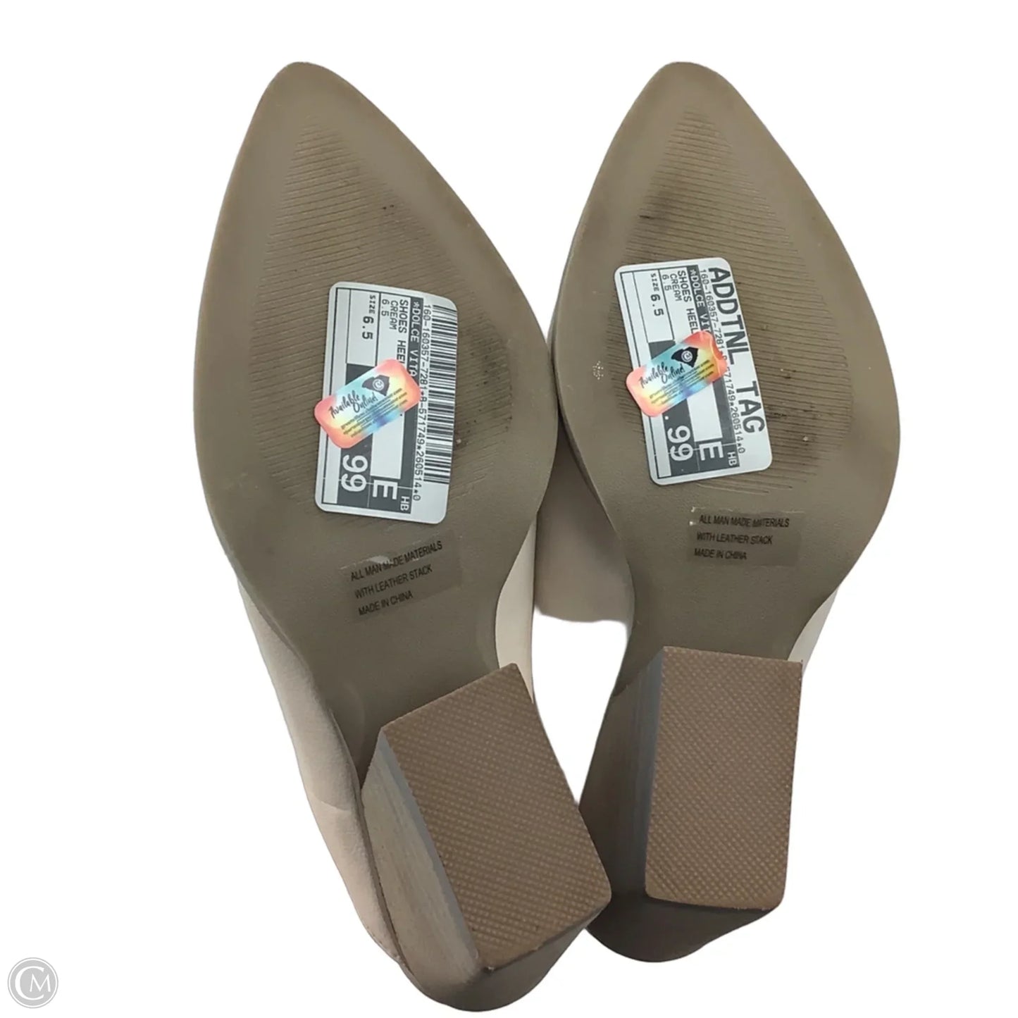 Shoes Heels Block By Dolce Vita In Cream, Size: 6.5