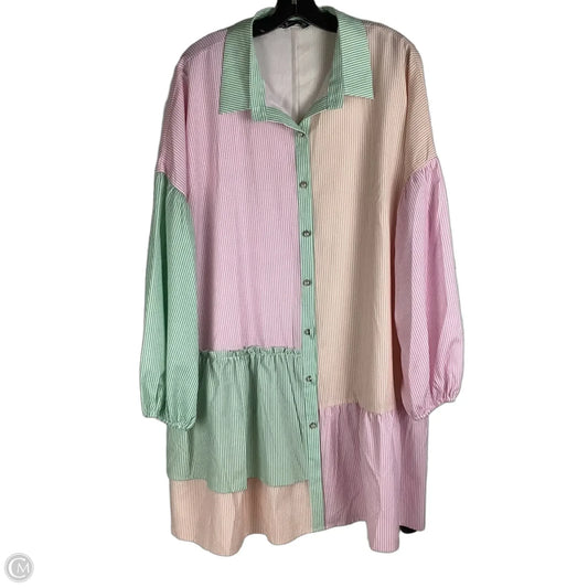 Dress Casual Short By Simplee In Multi-colored, Size: 2x