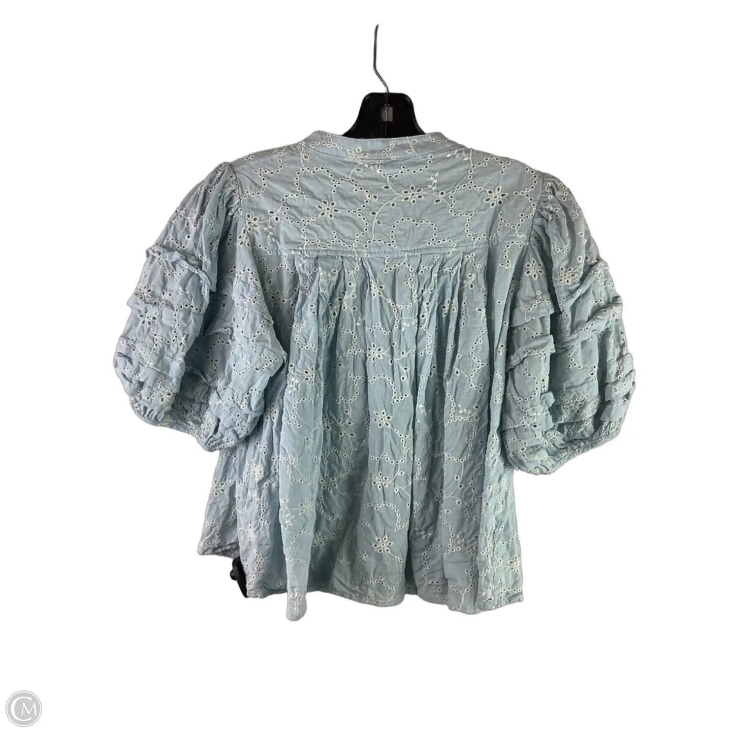 Top Short Sleeve By Olivaceous In Blue, Size: M
