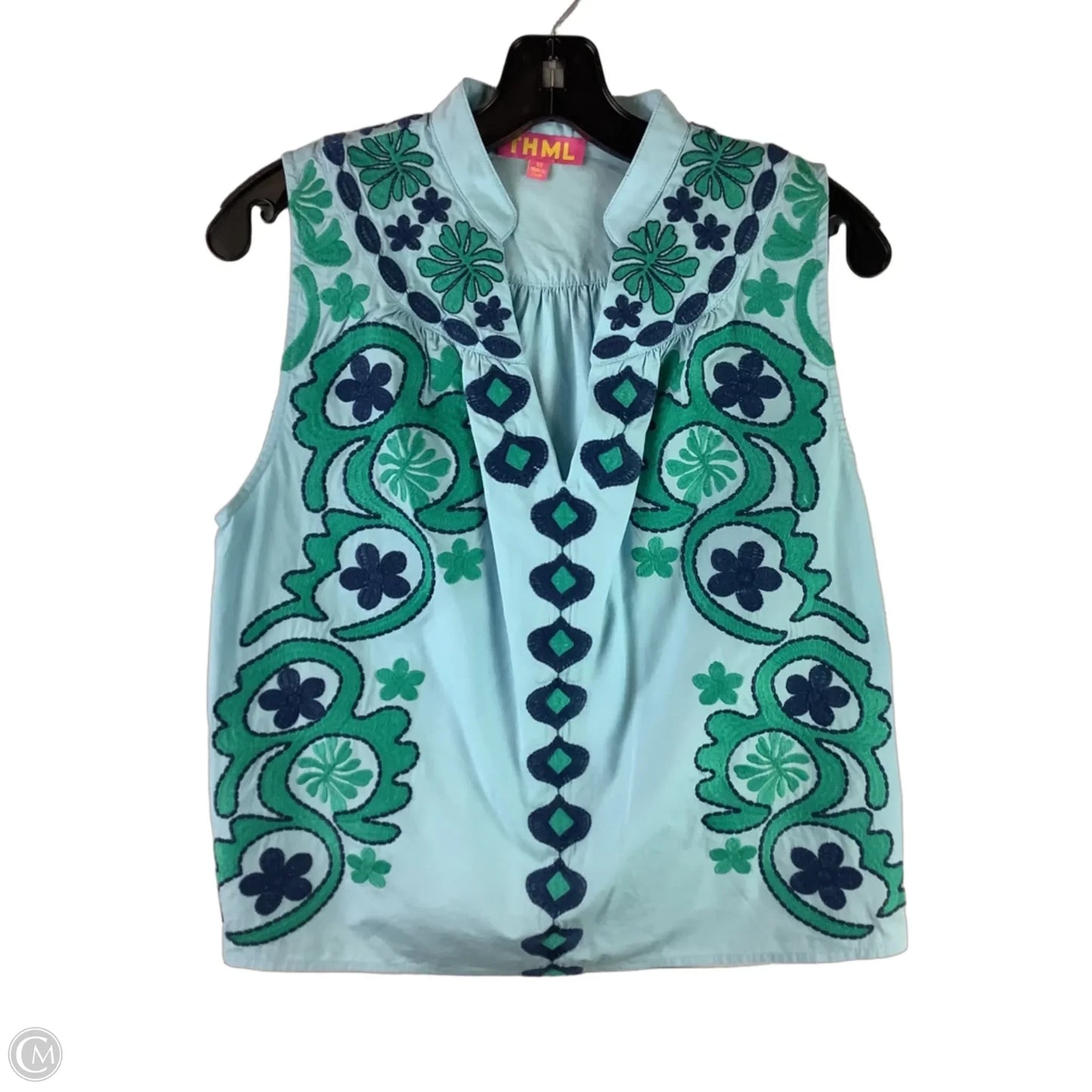 Top Sleeveless By Thml In Blue, Size: Xs