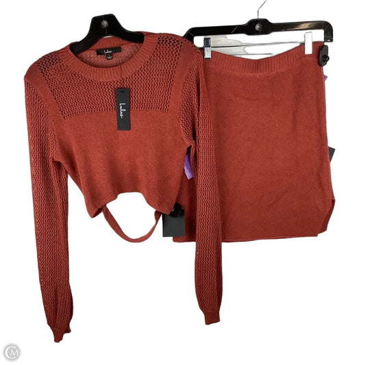 Skirt Set 2pc By Lulus In Red, Size: L