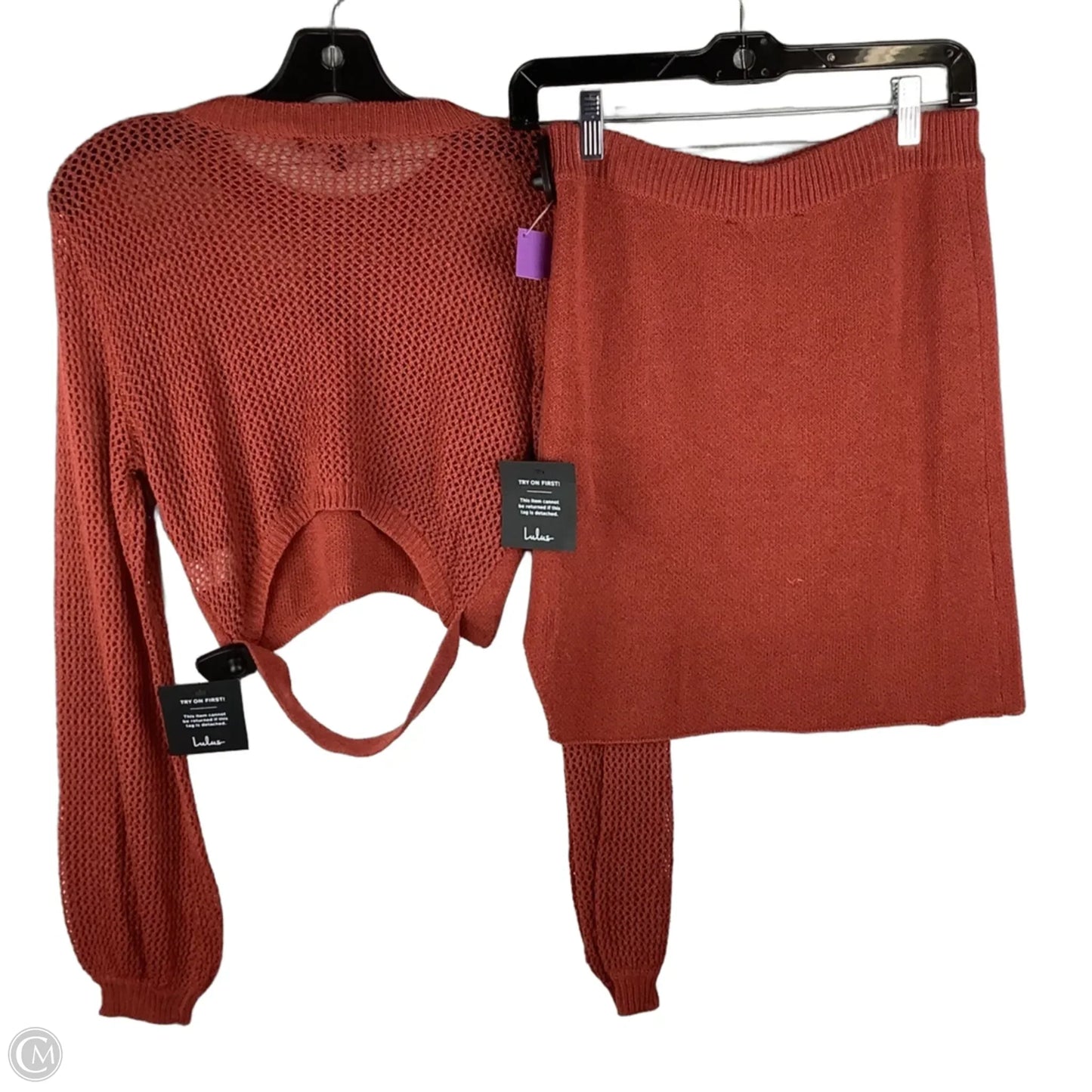 Skirt Set 2pc By Lulus In Red, Size: L
