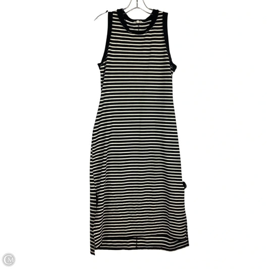 Dress Party Midi By Entro In Striped Pattern, Size: M