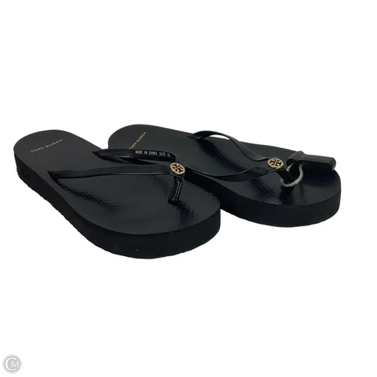 Sandals Designer By Tory Burch In Black, Size: 7
