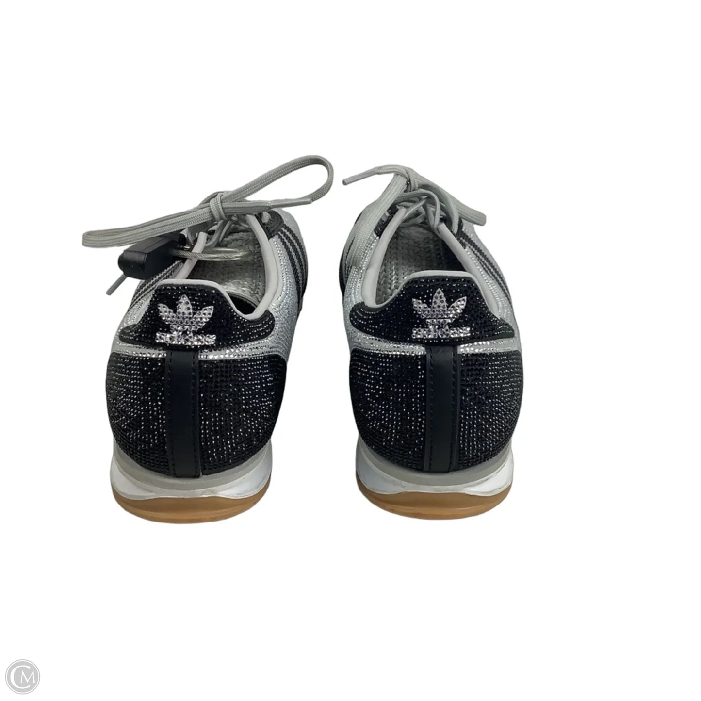 Shoes Sneakers By Adidas In Black & Silver, Size: 9