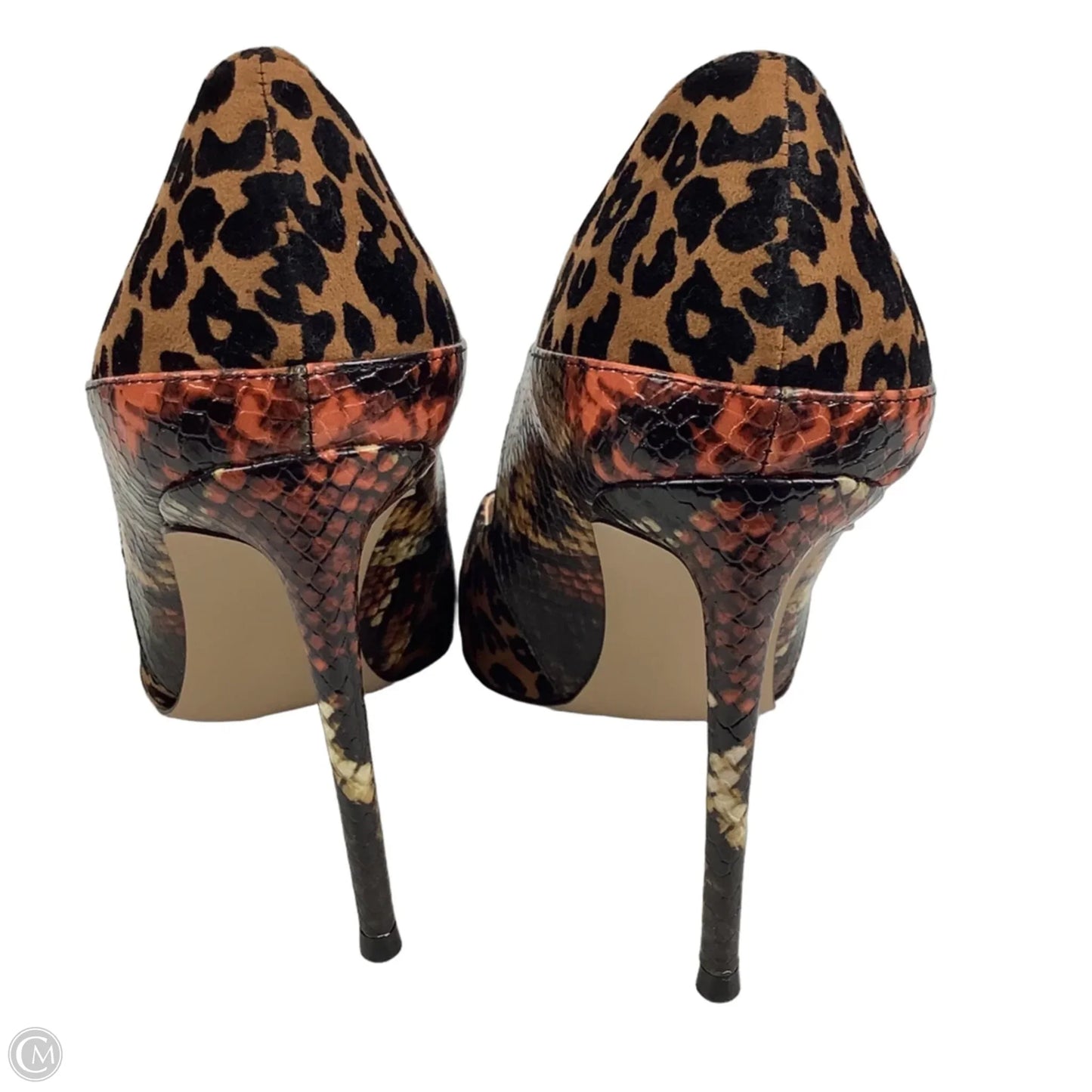Shoes Heels Stiletto By Steve Madden In Animal Print, Size: 9.5
