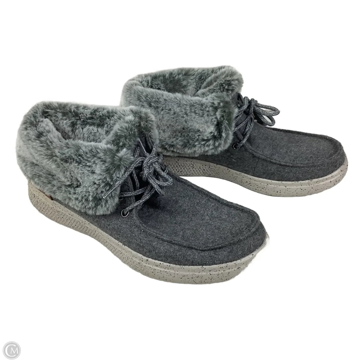 Boots Ankle Flats By Skechers In Grey, Size: 7.5