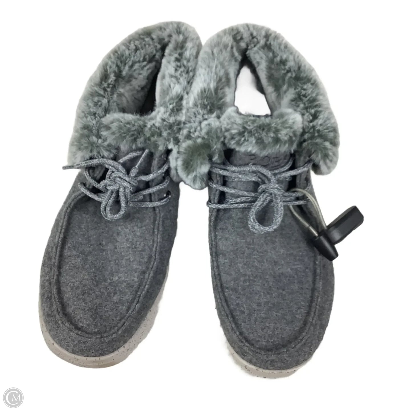 Boots Ankle Flats By Skechers In Grey, Size: 7.5