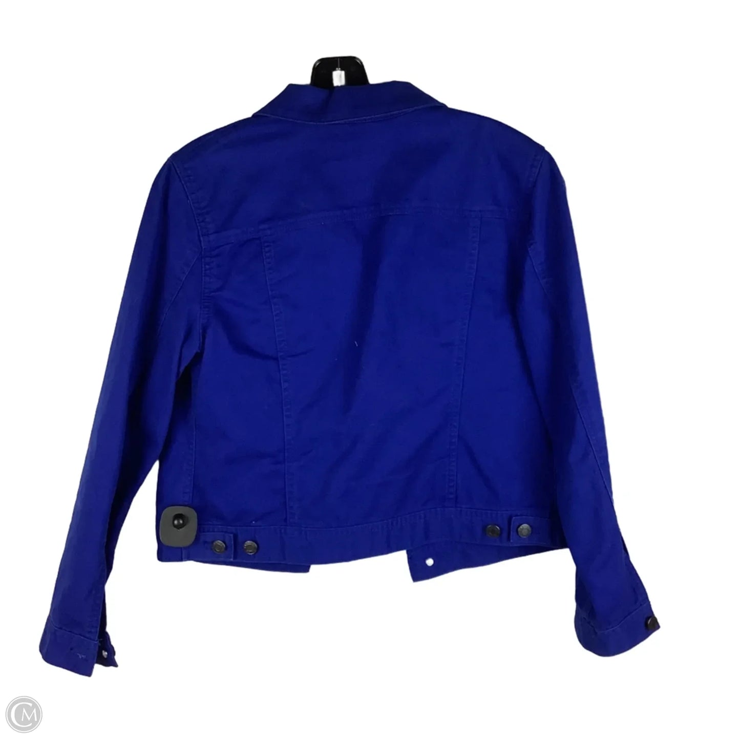 Jacket Denim By Talbots In Blue Denim, Size: S PETITE