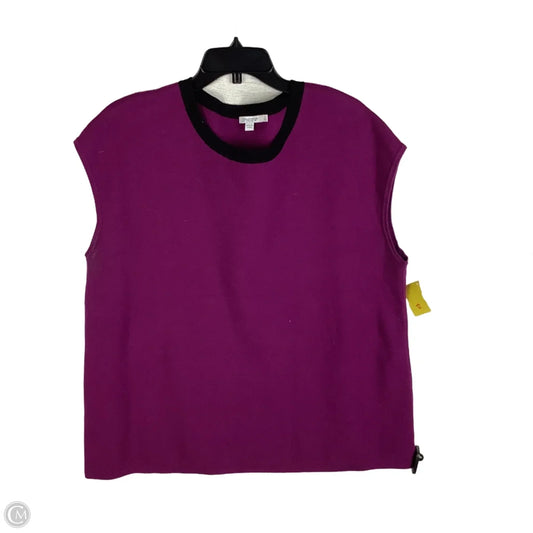 Vest Sweater By Chicos In Purple, Size: Xxl