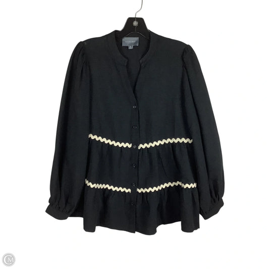 Top Long Sleeve By Clothes Mentor In Black, Size: S