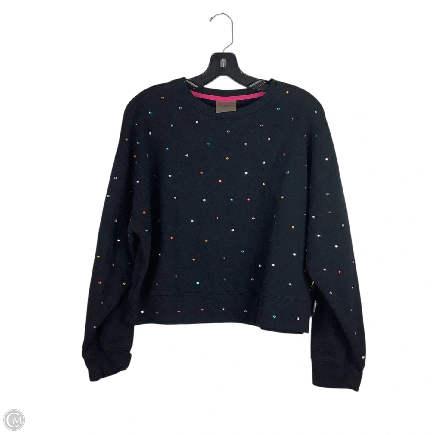 Sweatshirt Crewneck By Clothes Mentor In Black, Size: L