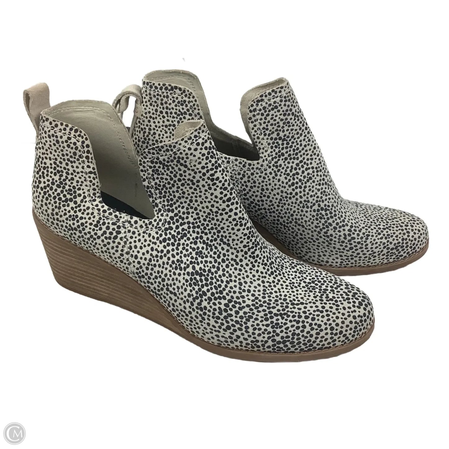 Boots Ankle Heels By Toms In Polkadot Pattern, Size: 11