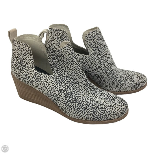 Boots Ankle Heels By Toms In Polkadot Pattern, Size: 11